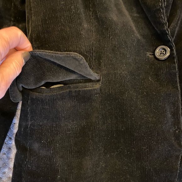 GC Black corduroy strech blazer jacket szM - Picture 3 of 9